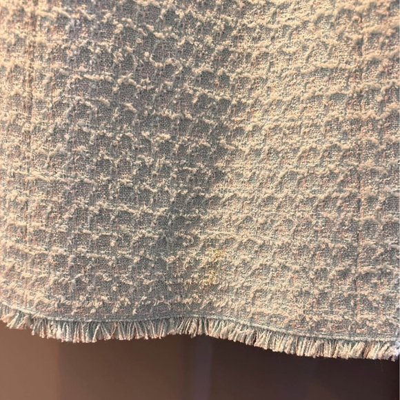 Kate Spade belted tweed dress in “pool” blue. Size 6 - Picture 3 of 4